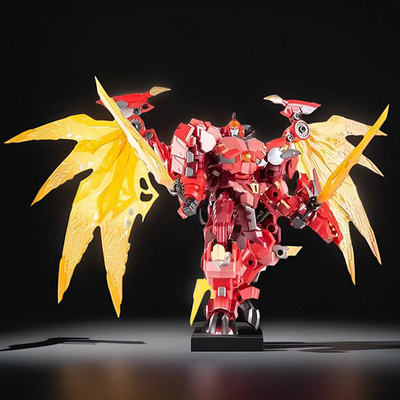 金宝正品儿童变形玩具KO红龙恐龙金刚火焰飞龙模型猛兽机器人手办