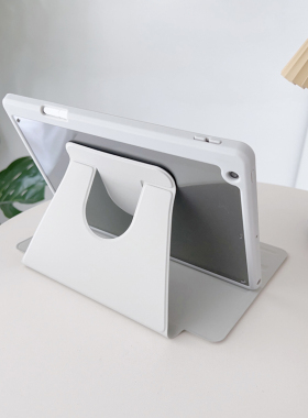 ipadpro第四代保护套11寸10苹果9平板壳air5/4旋转支架6亚克力A2602笔槽12.9防弯10.2钢化膜8适用高级感mini6