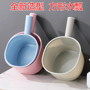 漂流打水仗水瓢水勺家用厨房加厚宝宝洗澡玩具浇地塑料装备葫芦瓢