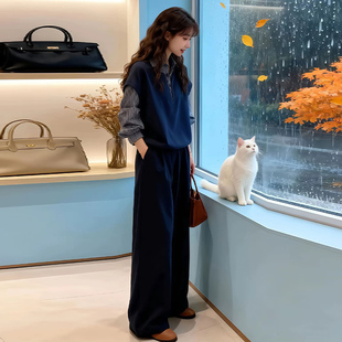 巨好看冬装一整套2025炸街独特漂亮韩系轻熟风假两件上衣减龄套装