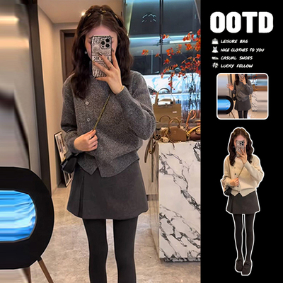 韩系穿搭一整套装女秋冬