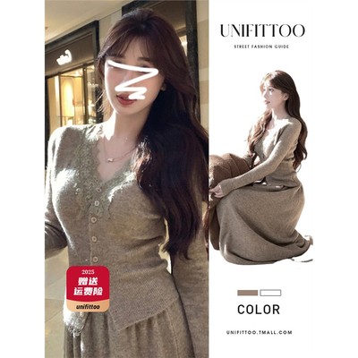 法式连衣裙子女装2025秋