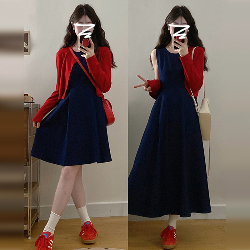 牛仔背心连衣裙子女2025