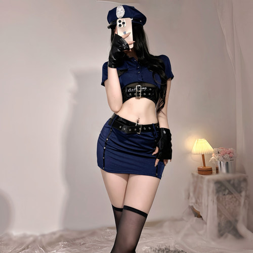 性感纯欲风辣妹女警制服