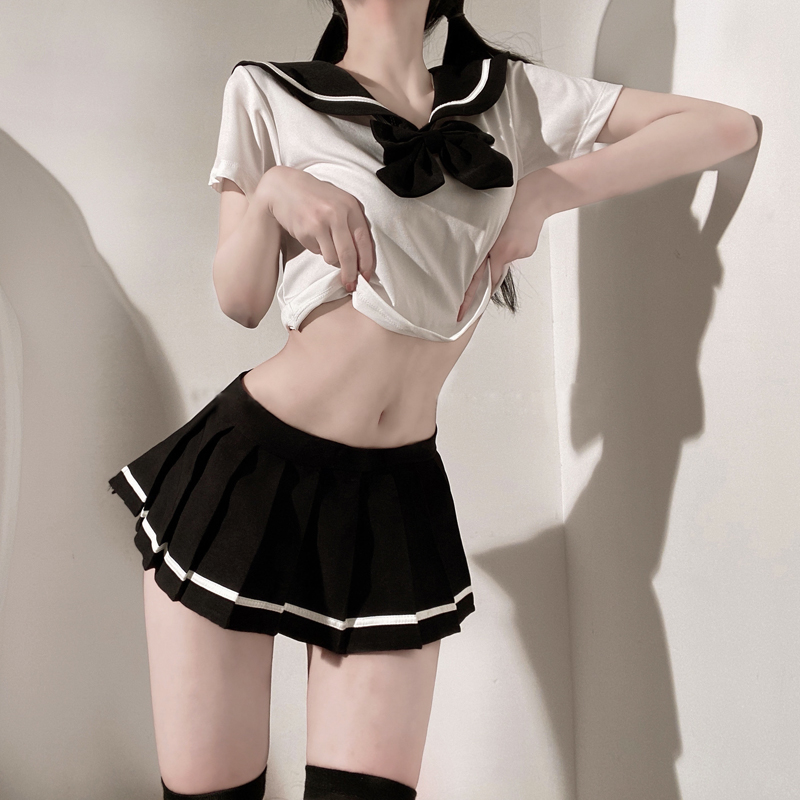 性感清纯学生JK百褶裙超短裙制服