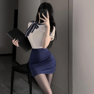 性感秘书制服纯欲风辣妹包臀裙女警制服空姐装夜店酒吧工作服套装