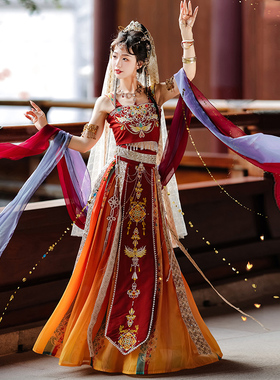 敦煌飞天汉服女成人异域风情大漠西域天竺公主旅拍照摄影写真古装