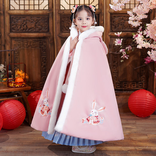女童拜年服儿童加绒唐装古装