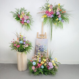 【租赁】仿真花莫奈森系周岁生日布置出租假花周岁宴背景装扮用品