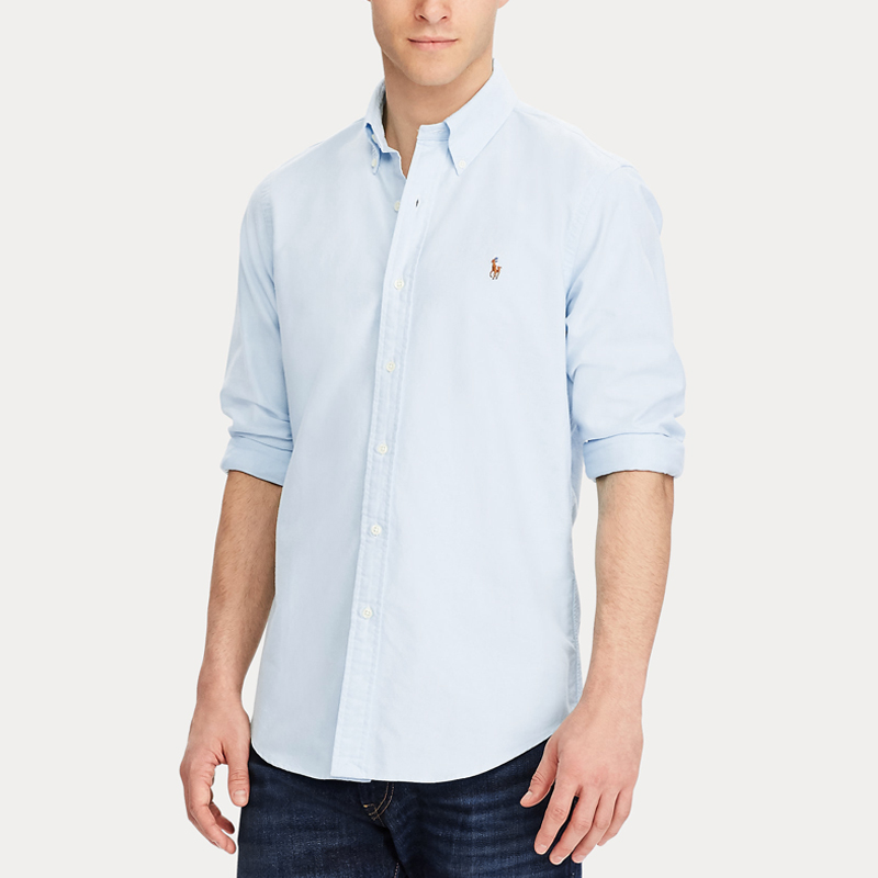 POLO RALPH LAUREN拉夫·劳伦衬衣男士牛津纺布经典纯色长袖衬衫