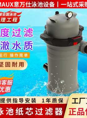 EMAUX意万仕泳池精密纸芯缸过滤器游泳池水处理设备婴幼儿按摩池