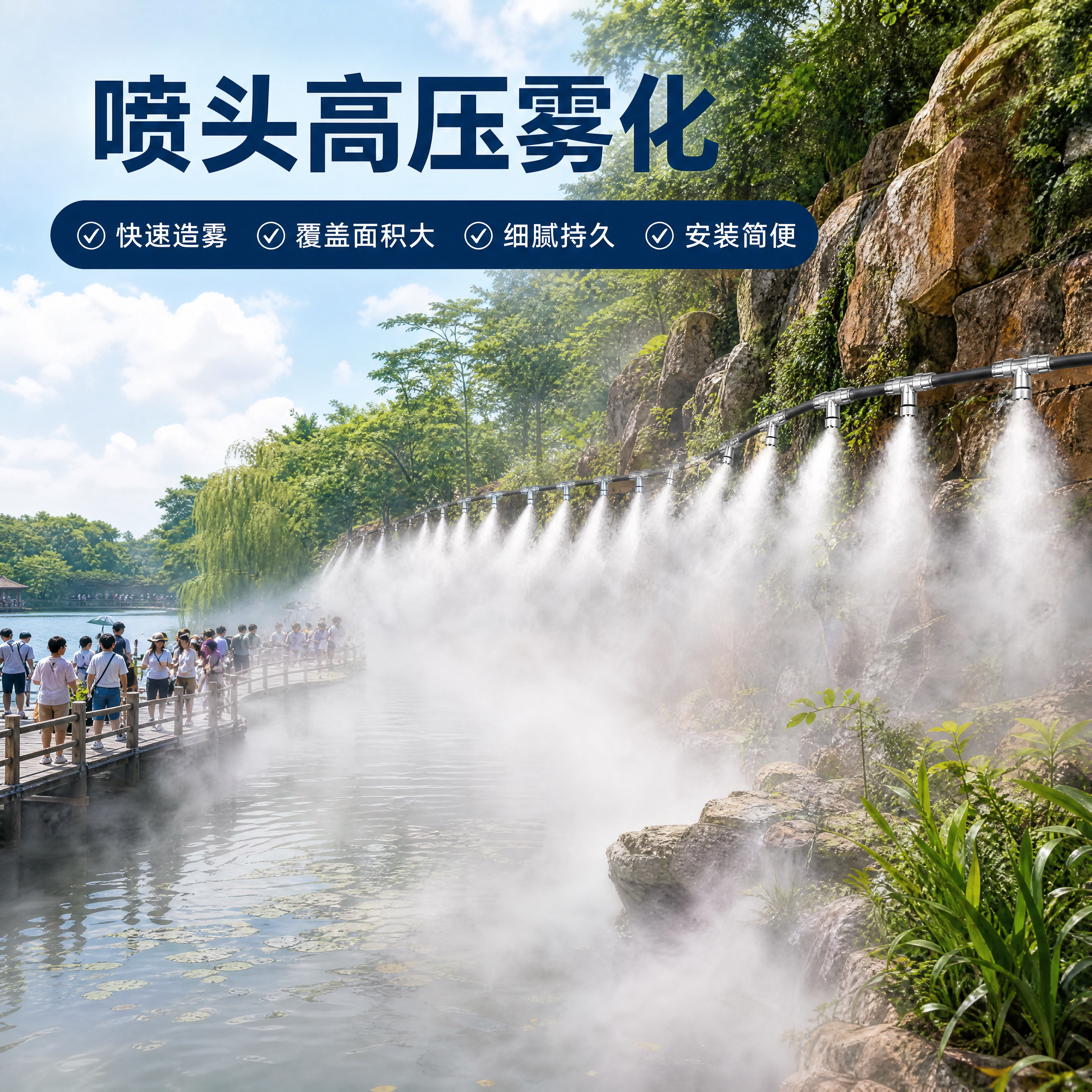 喷头高压雾化人造雾化主机雾森