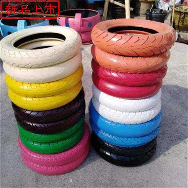 花篮废旧轮胎工艺品轮胎艺术品环创复古单色j拓展装饰儿童座椅景