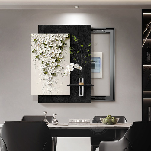 高级感水培绿植电表箱装饰