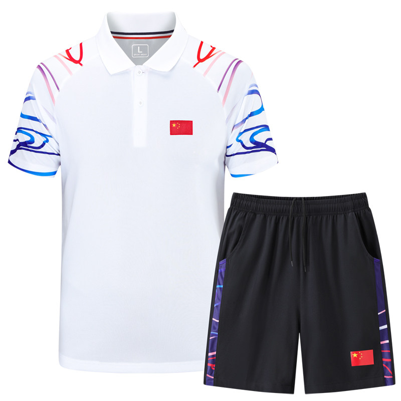 TABLE TENNIS UNIFORMS FOR MEN AND WOMEN POLO TOPS SHORT-SLEEVED SUITS QUICK-DRYING SPORTS JERSEYS COMPETITION TRAINING TEAM UNIFORMS NATIONAL UNIFORMS CUSTOMIZATION