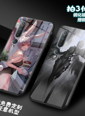 LOL灵魂莲华RIVEN锐雯适用红米note9X 8 7玻璃k30 20pro手机壳 潮
