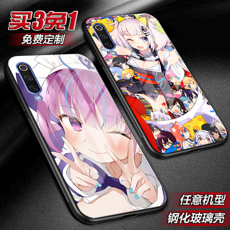 虚拟主播vtuber适用小米cc9p红米note9 8玻璃k30定制20pro手机壳
