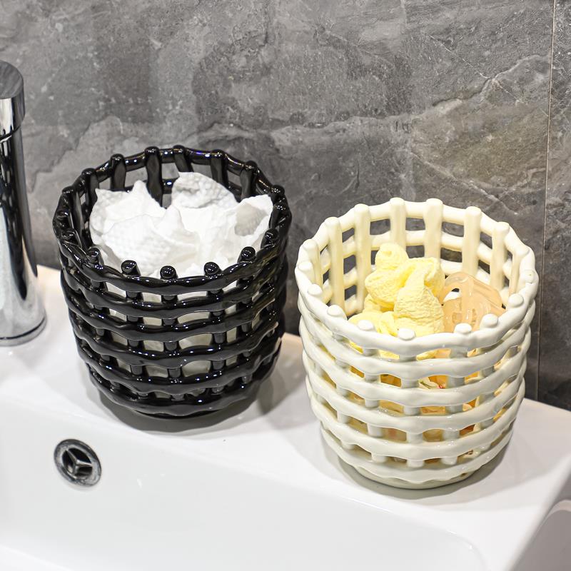 废弃二次洗脸巾收纳盒卫生间浴室洗漱台梳子牙刷牙膏擦脸巾置物架