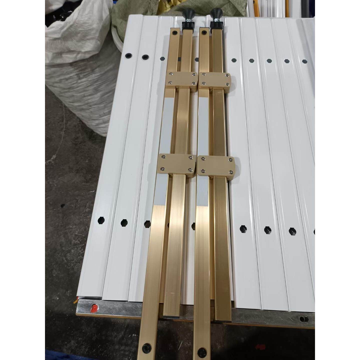 捷J顺道闸杆捷停车栅栏金色80-40胶条杆支撑脚脚垫小区门禁起落杆