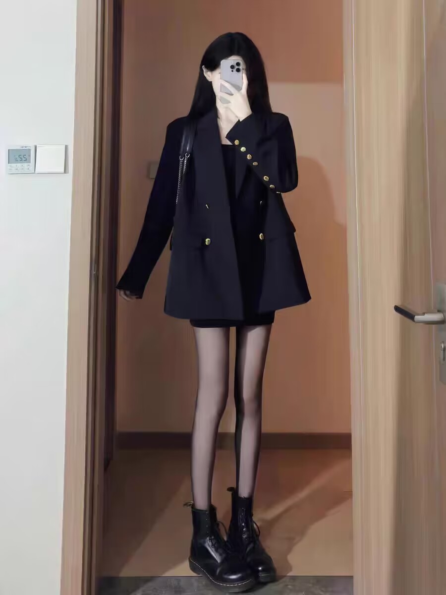韩剧女主穿搭小香风西装外套女秋