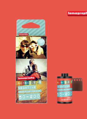 Lomography乐魔 Redscale XR ISO 50-200 红调负片胶卷 135 120