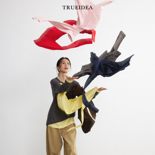 trueidea自制ROW版澳洲美丽诺羊毛松弛感亲肤打底衫T恤
