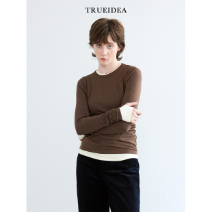 亲肤百搭 精梳棉圆领T恤 叠穿bi备 自制ROW版 Trueidea23秋冬