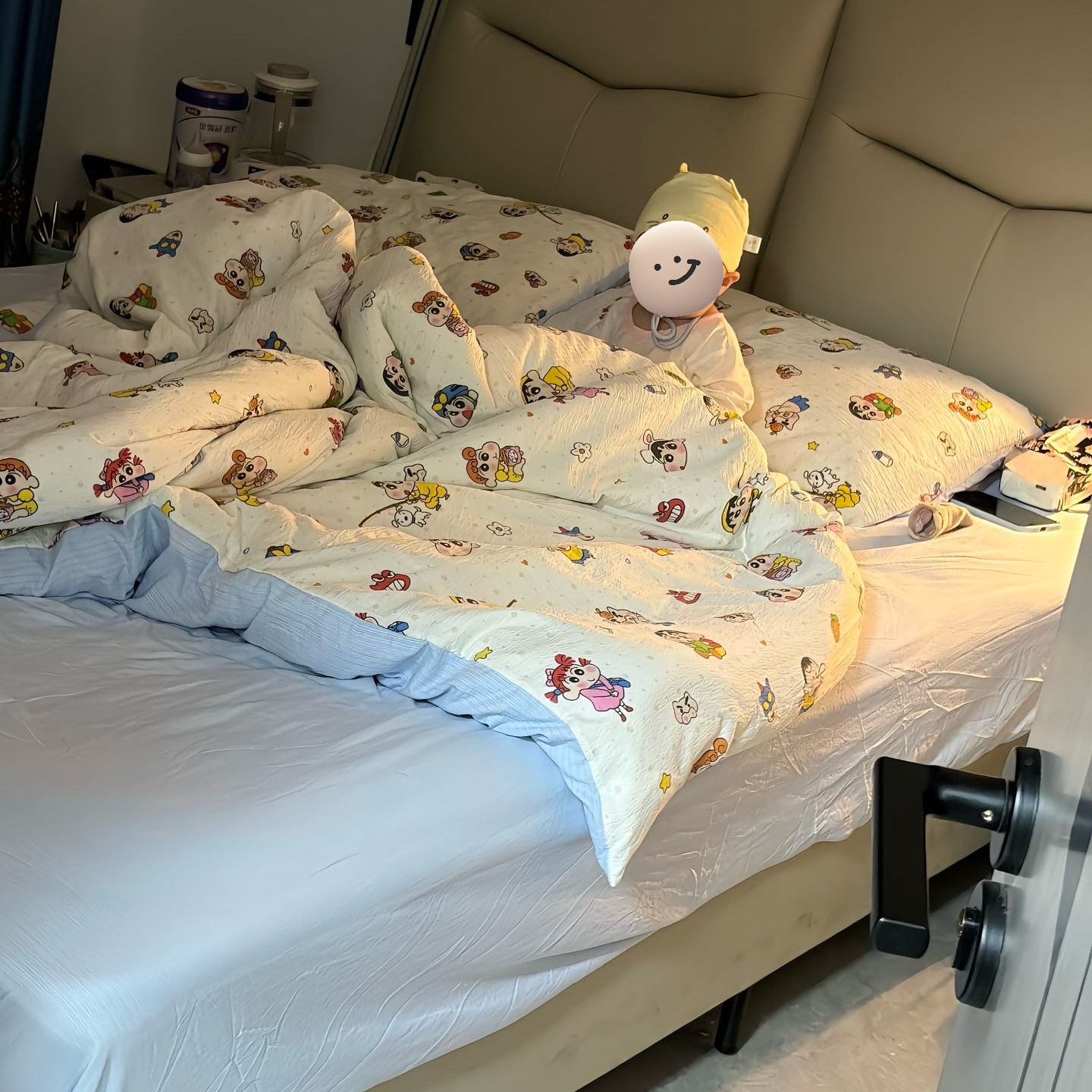 被套床单床笠款学生宿舍可爱卡通人物云感针织提花双层纱四件套