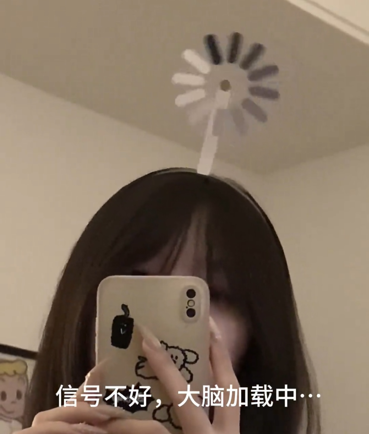大脑加载中可旋转发箍创意搞怪发饰抽象发卡演唱会打卡高颜值装饰