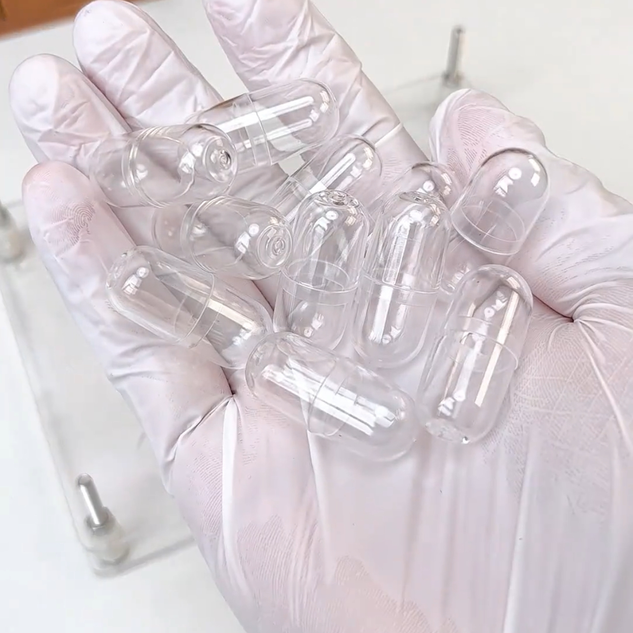 透明塑料胶囊壳多功能趣味迷你制作材料DIY手工透明壳材料包