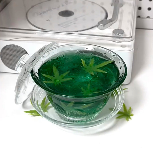个性雅致耐热防烫透明功夫茶具新款传统水晶玻璃盖碗茶杯加厚