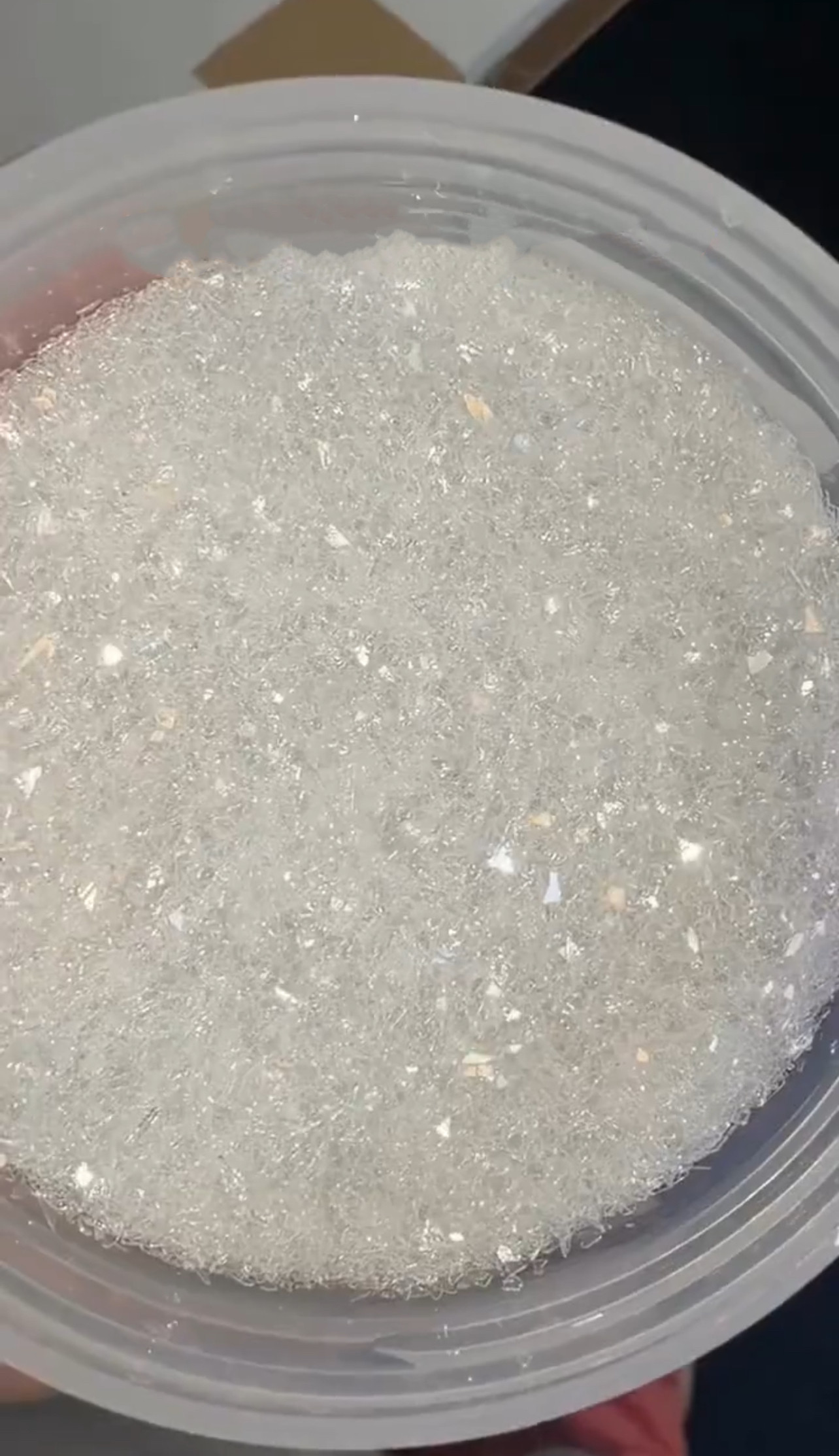 闪光粉纯白闪粉金葱粉颗粒乳胶漆白色闪粉晶石新款爆闪DIY材料