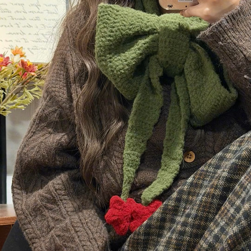 自制围巾DIY材料包星星圣诞冬日氛围感围巾送女友男友礼物