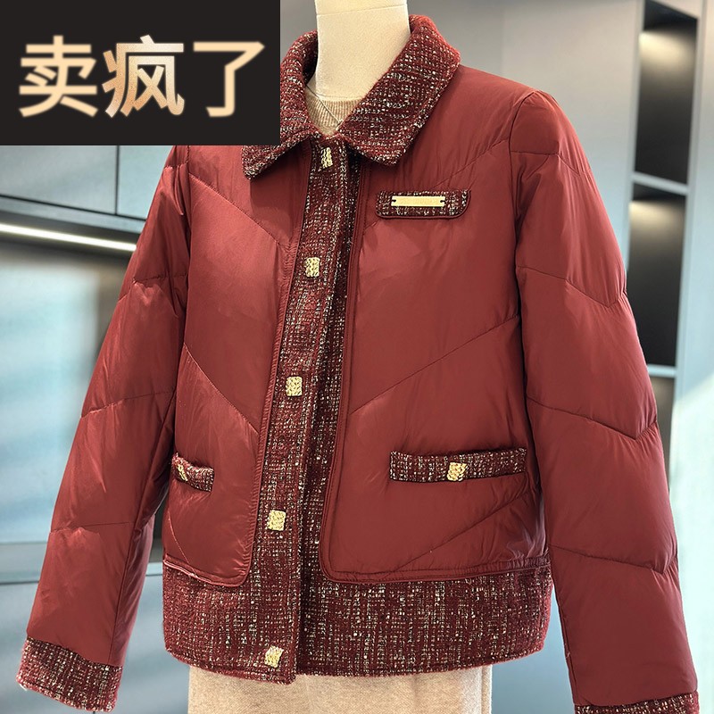 时尚小香风妈妈装棉服外套女冬季新款上衣气质棉衣中老年加厚棉袄