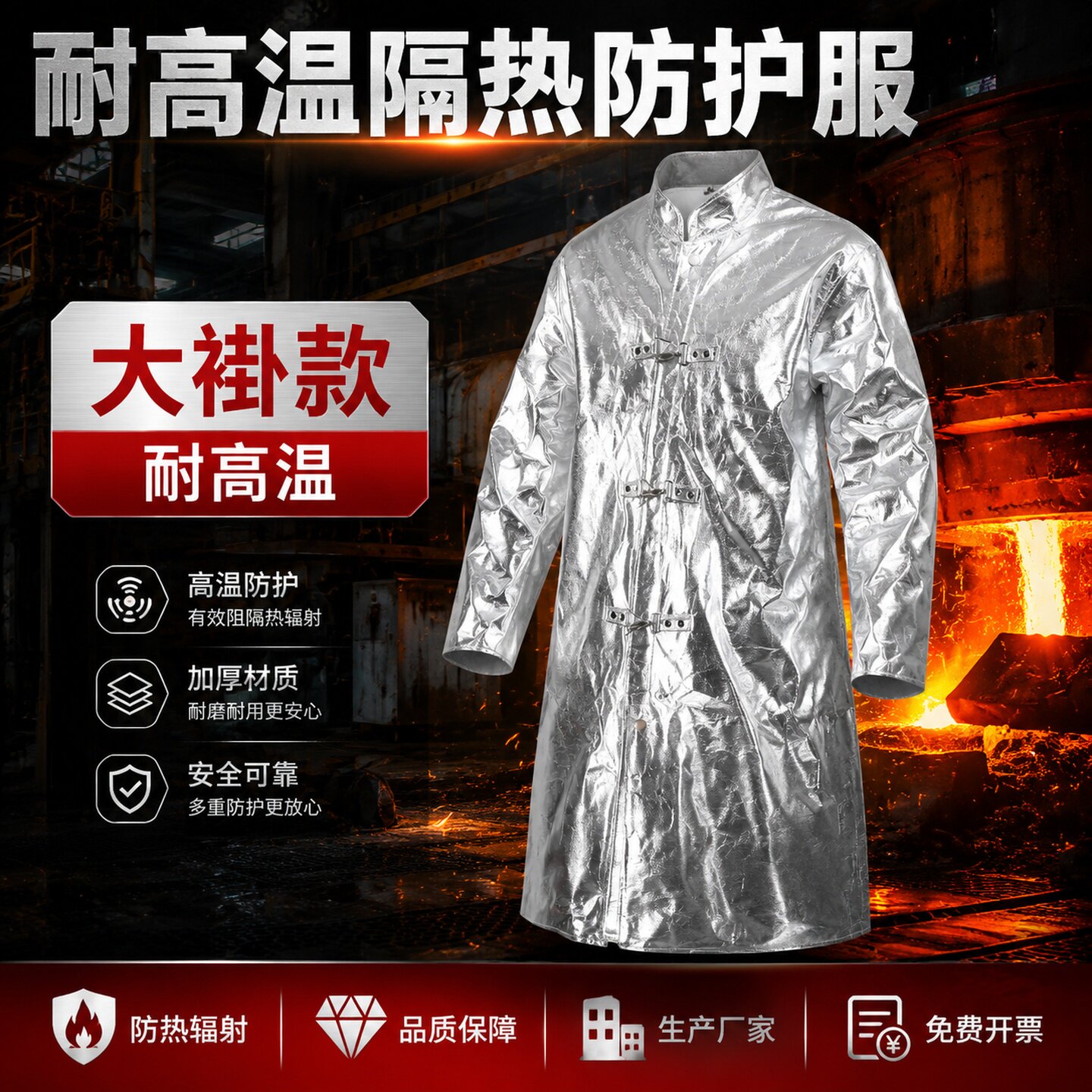 尊盾炉前工耐高温防火阻燃防护服