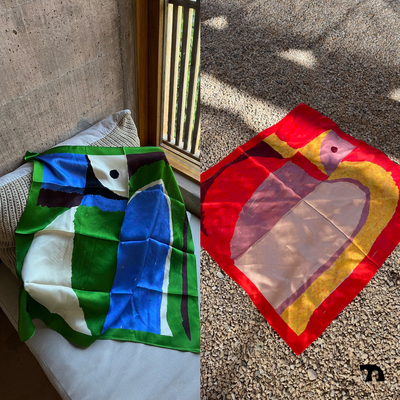 桑蚕丝设计感印花大方巾