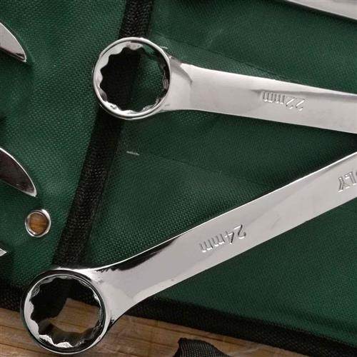 高档梅开两用扳手套装8-24常用型号14件梅花开口汽修机修专用工具