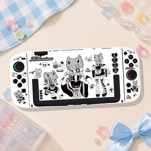 任天堂Switch2保护壳OLED硬壳分体底座全包防摔可爱小恶魔y3k亚