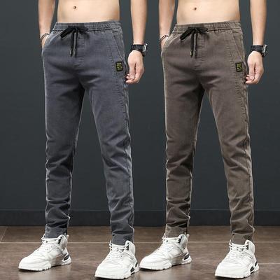 弹力牛仔裤男士加厚弹力工作裤子