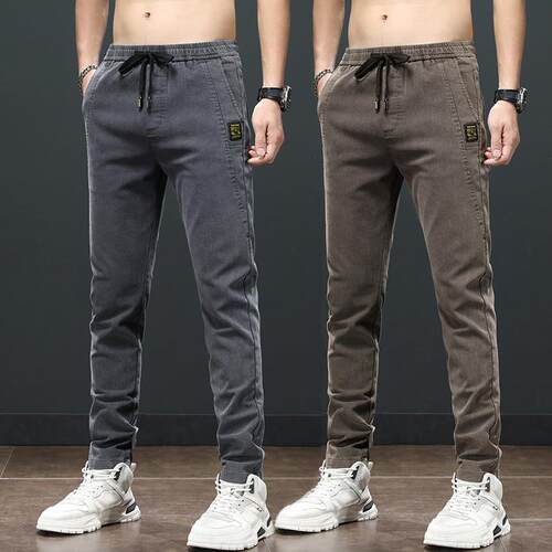 弹力牛仔裤男士加厚弹力工作裤子