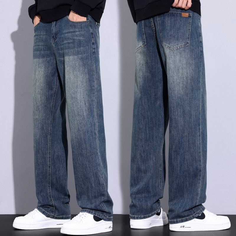 牛仔裤男士宽松直筒2026新爆款阔腿休闲长裤耐磨干活劳保工作裤子,男装,牛仔裤,淘宝优惠券,粉丝福利购,淘宝优惠卷