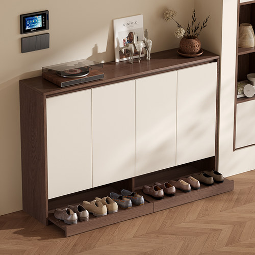 帕美迪2025新款大容量实木鞋柜