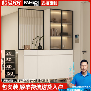柜 入户玄关柜隔断正对门现代简约客厅屏风柜可定制实木家用储物鞋