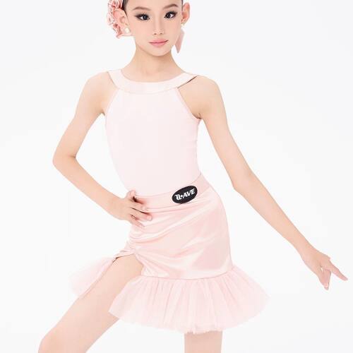 WAVE未午2026新款拉丁舞服女童夏季绝美高级专业练功服气质款套装