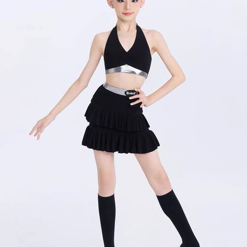 WAVE未午2026新款拉丁舞蹈服女童日常舞蹈服分体练功服【玛奇朵】