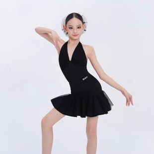 WAVE未午拉丁舞2026新款春夏儿童拉丁舞服套装天鹅颂歌26-SSC43