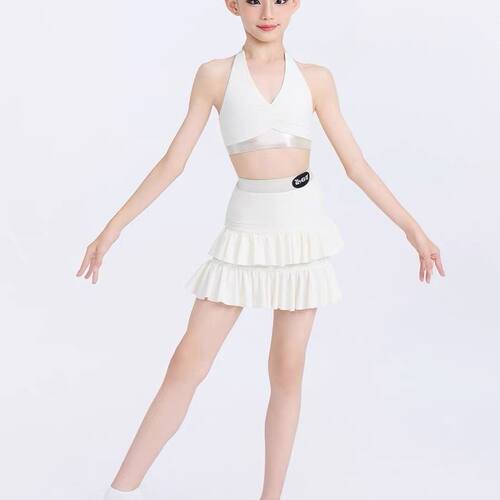 WAVE未午2026新款拉丁舞蹈服女童日常舞蹈服分体练功服【玛奇朵】