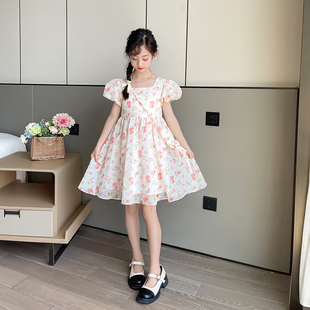 韩系小众 女童短袖 连衣裙搭配潮款 夏装 甜美仙气潮酷夏潮网红夏季