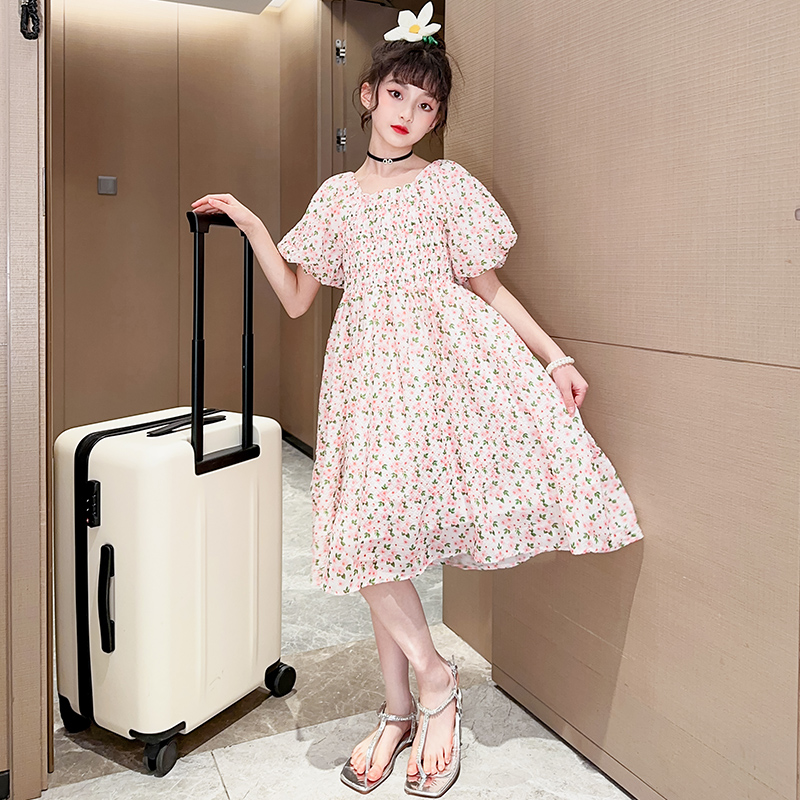 女童森系连衣裙夏搭配生日童装夏潮夏天夏装潮款2025潮童服饰新款