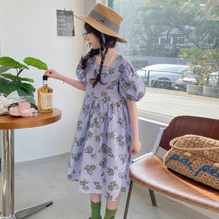 大童ins风甜酷夏潮网红韩范简约夏天夏装 甜美连衣裙夏季 高端时髦